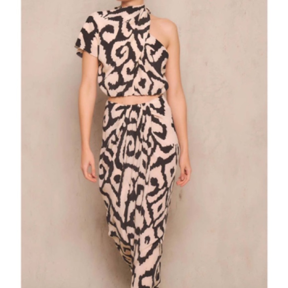 Johanna Ortiz sz 6 nwt Evening Current Silk Cropped Top